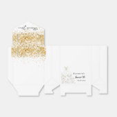 Ballotins Sweet 16 robe de parties scintillant or blanc merc (Déplié)