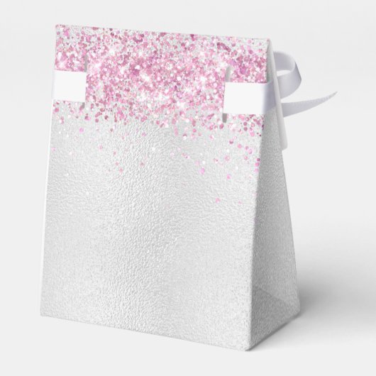 Ballotins Sweet 16 robe de parties scintillant rose argent m (Arrière)