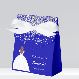 Ballotins Sweet 16 robe royale bleue blanche