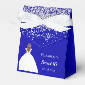 Ballotins Sweet 16 robe royale bleue blanche (Verso)