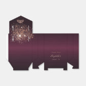 Ballotins Sweet 16 rose bordeaux or tiara merci (Déplié)