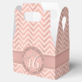 Ballotins Sweet 16e fête d'anniversaire Pink Chevron Merci (Ouvert)