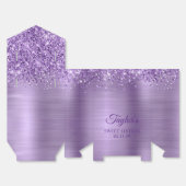 Ballotins Sweet sixteen glamé violet clair (Déplié)