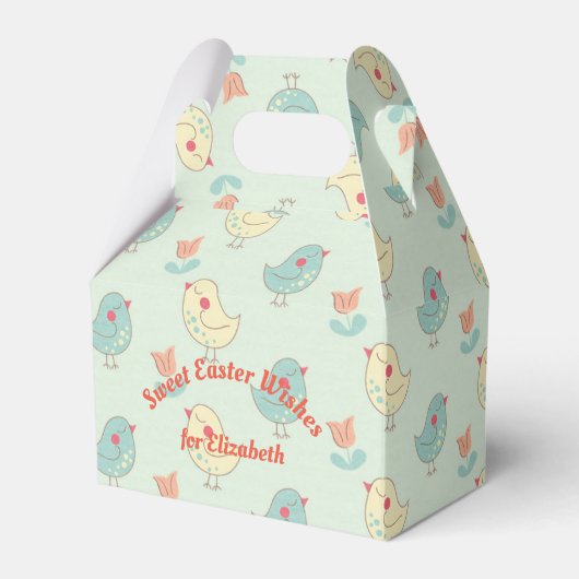 Ballotins Sweet Spring Birdies Gable Ballotin (Verso)