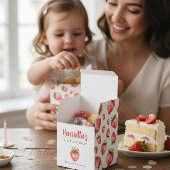 Ballotins Sweet Strawberry First Birthday Favor Box