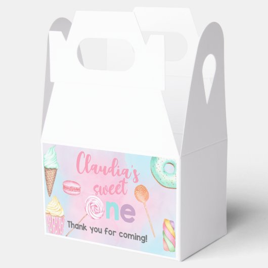 Ballotins Sweet Un ballotin d'anniversaire fille, traite boî (Ouvert)