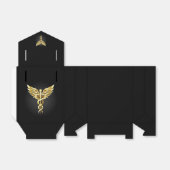 Ballotins Symbole de caducée polygonal or (Déplié)