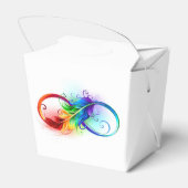 Ballotins Symbole d'infini avec plume arc-en-ciel (Arrière)