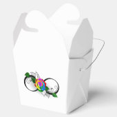 Ballotins Symbole d'infini avec Rose arc-en-ciel (Ouvert)