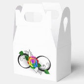 Ballotins Symbole d'infini avec Rose arc-en-ciel (Ouvert)