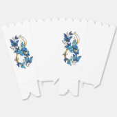 Ballotins Symbole infini de papillons Morpho bleus (Déplié)