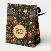 Ballotins Symboles de Noël or et rouge Motif (Arrière)