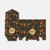 Ballotins Symboles de Noël or et rouge Motif (Déplié)