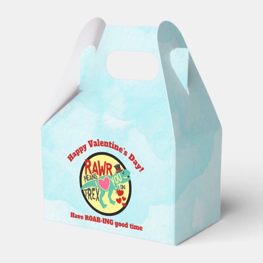 Ballotins T-Rex dans un Top Hat Rawr signifie que je t'aime  (Arrière)