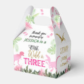 Ballotins T-Rex Dinosaure Rose Dino fille (Arrière)