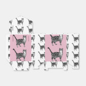 Ballotins Tabby Cat Art rose Ballotin de gâteau fête d'anniv (Déplié)