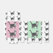 Ballotins Tabby Cat Art rose Ballotin de gâteau fête d'anniv (Déplié)