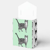 Ballotins Tabby Cat Art rose Ballotin de gâteau fête d'anniv (Ouvert)