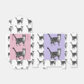 Ballotins Tabby Cat Art rose Ballotin de gâteau fête d'anniv (Déplié)