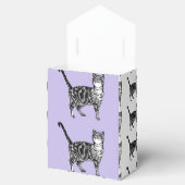 Ballotins Tabby Cat Art rose Ballotin de gâteau fête d'anniv (Ouvert)