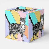 Ballotins Tabby Cat Pastel Anniversaire Chats Ballotin (Arrière)