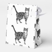 Ballotins Tabby Chat Noir Anniversaire Chats Ballotin de gât (Arrière)