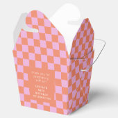 Ballotins Tableau de contrôle rose orange personnalisé Merci (Ouvert)