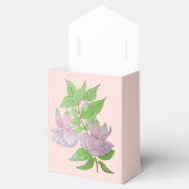 Ballotins tableau de feuille et jolies fleurs roses (Ouvert)