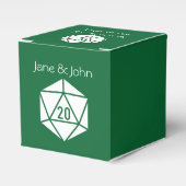 Ballotins Tabletop Chic en boîte de faveur verte (Verso)