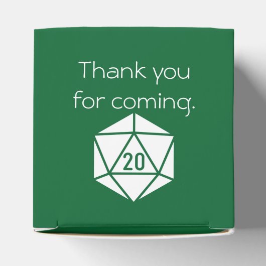 Ballotins Tabletop Chic en boîte de faveur verte (Haut)