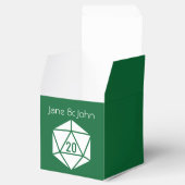 Ballotins Tabletop Chic en boîte de faveur verte (Ouvert)