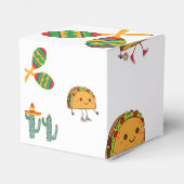 Ballotins Taco à propos Baby shower mexicain Boîte à rayures (Arrière)