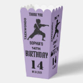 Ballotins Taekwondo fête d'anniversaire, joueuse de taekwond (Verso)