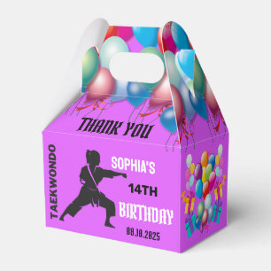 Ballotins Taekwondo fête d'anniversaire, joueuse de taekwond