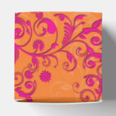 Ballotins Tangerine Tango Rose et Orange Floral Damask (Haut)