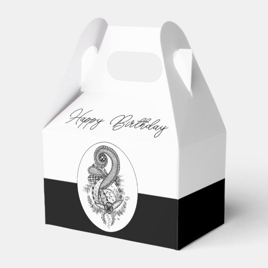 Ballotins Tangle Art : Motif floral - (Verso)