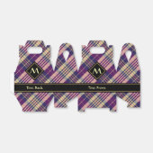 Ballotins Tartan mauve, or et bleu (Déplié)