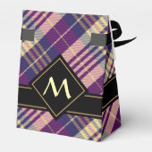 Ballotins Tartan mauve, or et bleu (Arrière)