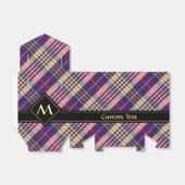 Ballotins Tartan mauve, or et bleu (Déplié)