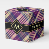 Ballotins Tartan mauve, or et bleu (Verso)