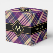 Ballotins Tartan mauve, or et bleu (Arrière)