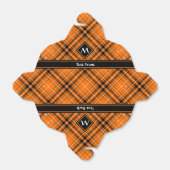 Ballotins Tartan orange d'Halloween (Déplié)