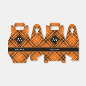 Ballotins Tartan orange d'Halloween (Déplié)