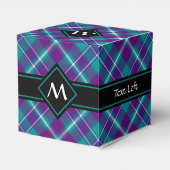 Ballotins Tartan vert de mer, violet et bleu (Arrière)