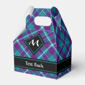 Ballotins Tartan vert de mer, violet et bleu (Arrière)