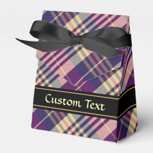 Ballotins Tartan Violet, Or et Bleu