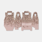 Ballotins Taupe Blush Rose Bronze Or Glitter Glam (Déplié)