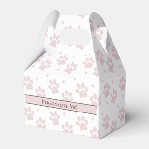 Ballotins Taupe et Empreinte de patte rose - Parti personnal