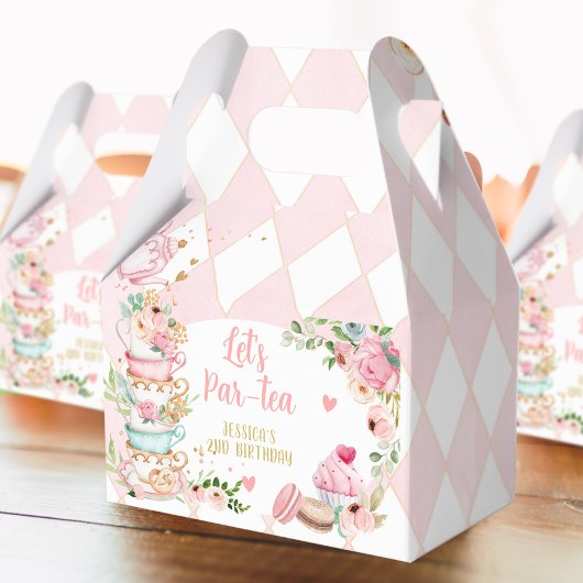 Ballotins Tea Anniversaire Fleur rose Fille Par tea Floral