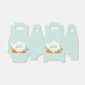 Ballotins Tea Party Baby shower Teapot Spring Floral (Déplié)